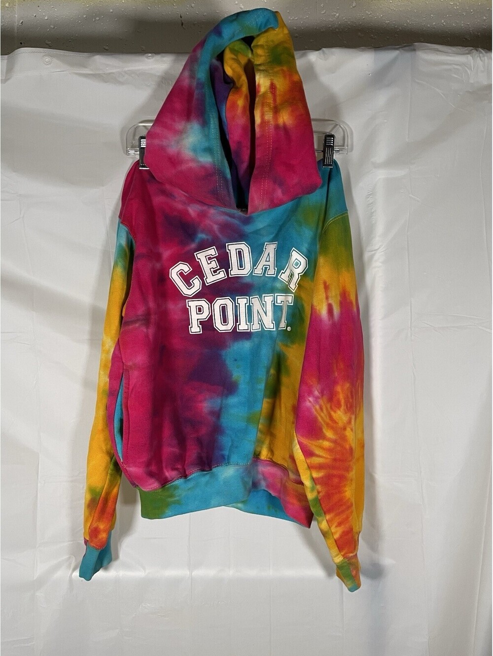 Hoodie Youth L Tie Dye Cedar Point Shores Pullover Sweatshirt Worn 1 X Boy Girl
